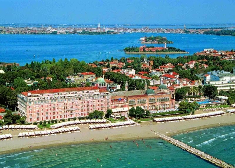 Vista da Praia Lido em Veneza
