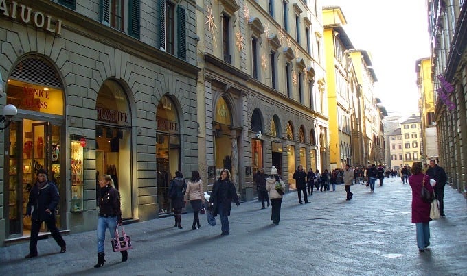  Compras na Via Del Corso em Roma