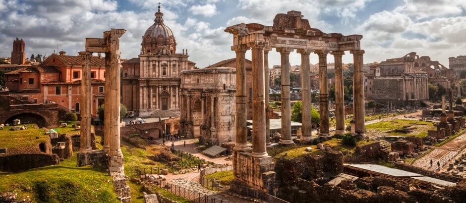Fórum Romano em Roma Itália