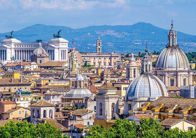 Vista da cidade de Roma