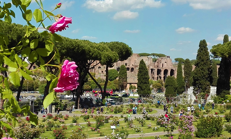Jardins das Rosas em Roma