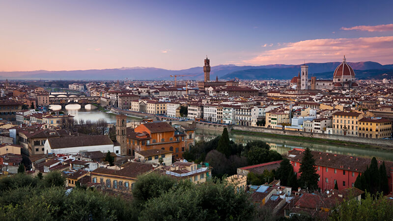 Vista de Piazzale Michelangelo em Florença