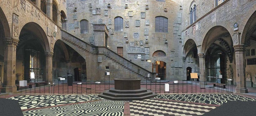 Museu Nacional do Bargello em Florença na Itália