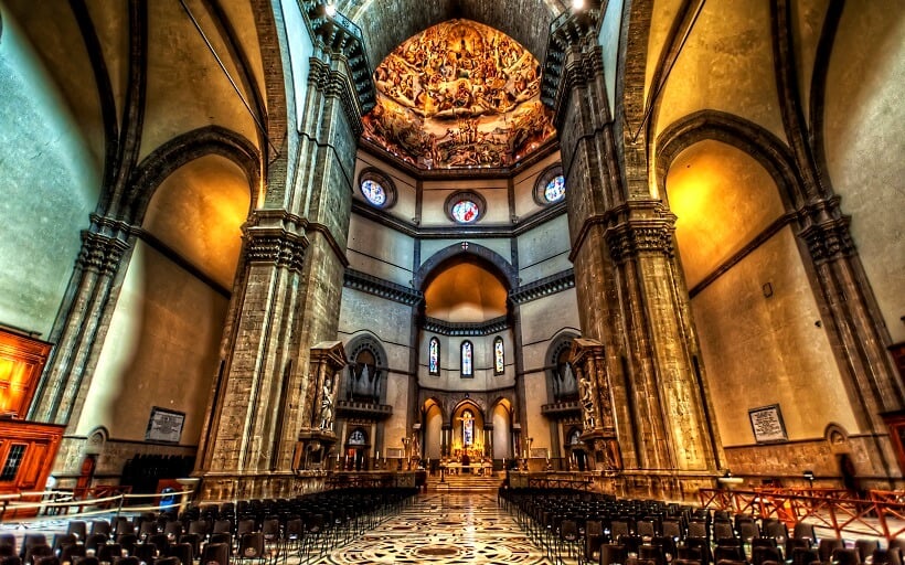 Interior da Catedral de Santa Maria del Fiore em Florença