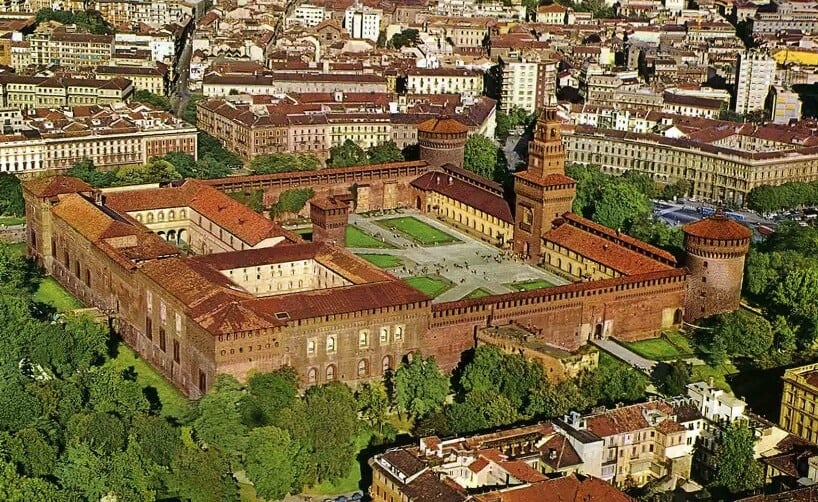 Castelo Sforzesco em Milão
