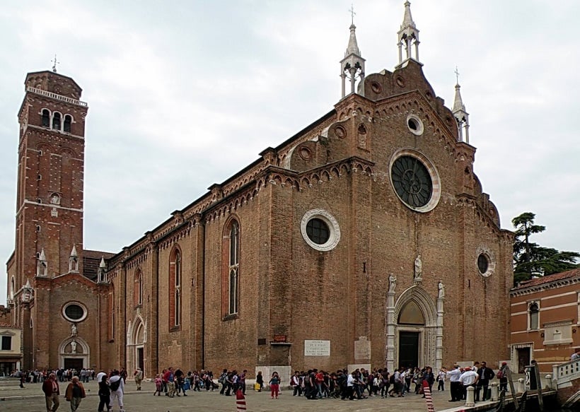  Estrutura da Basílica Santa Maria Gloriosa em Veneza