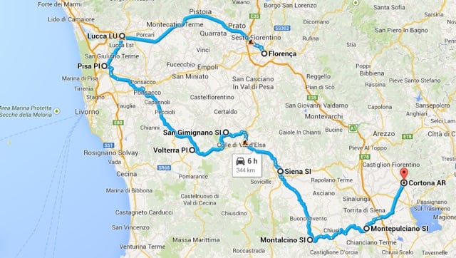  Roteiro de carro pelo norte da Itália 
