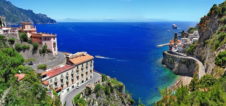 Principais cidades da Costa Amalfitana