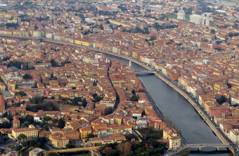 Principais pontos turísticos em Pisa 