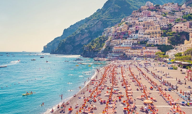 Praias em Positano na Costa Amalfitana