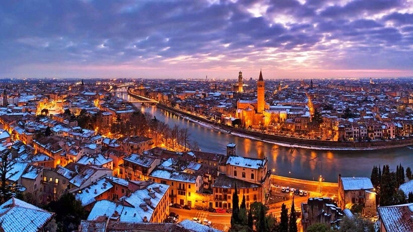 Vista aérea de Verona