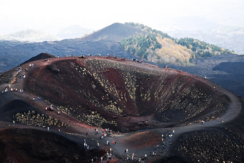 Vulcão Etna em Sicília 