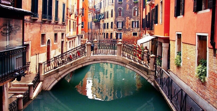 Ponte em Veneza na Itália