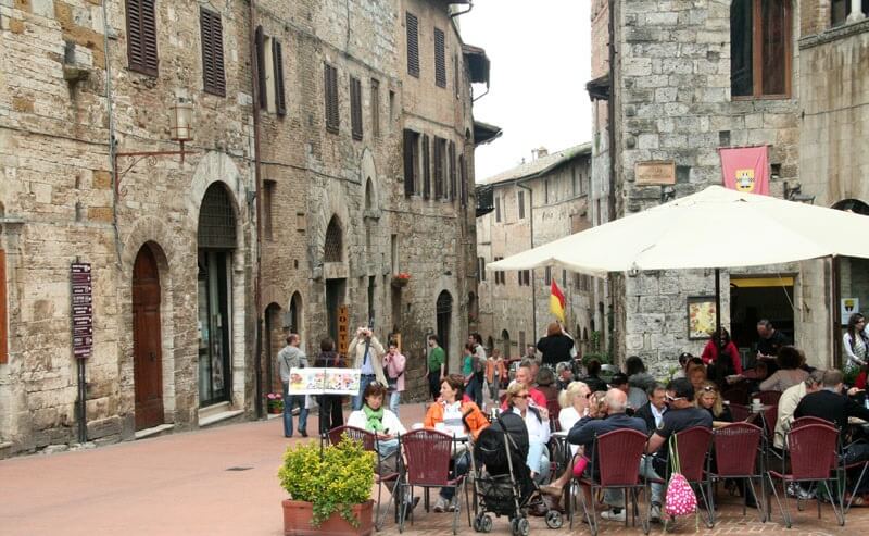 Restaurante em San Gimignano