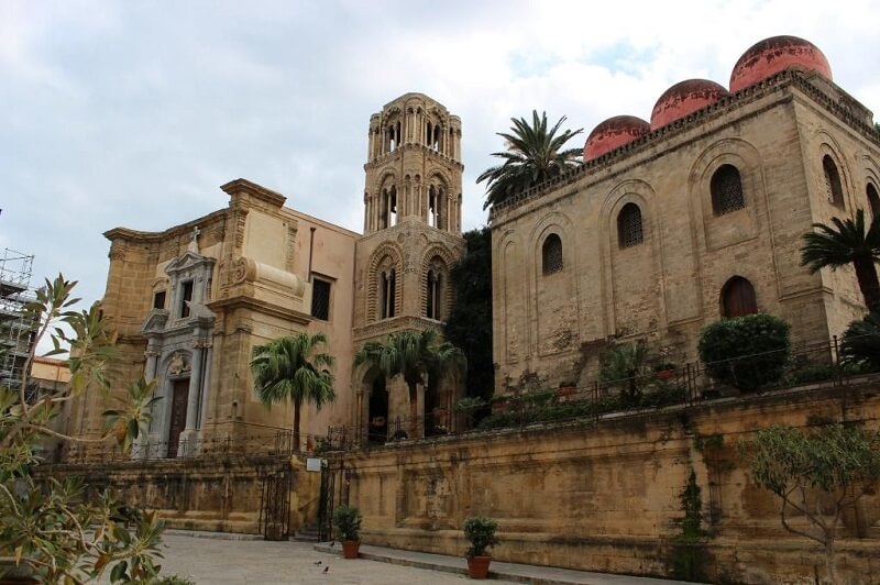 Basílica Santa Maria dell'Ammiraglio em Palermo na Itália