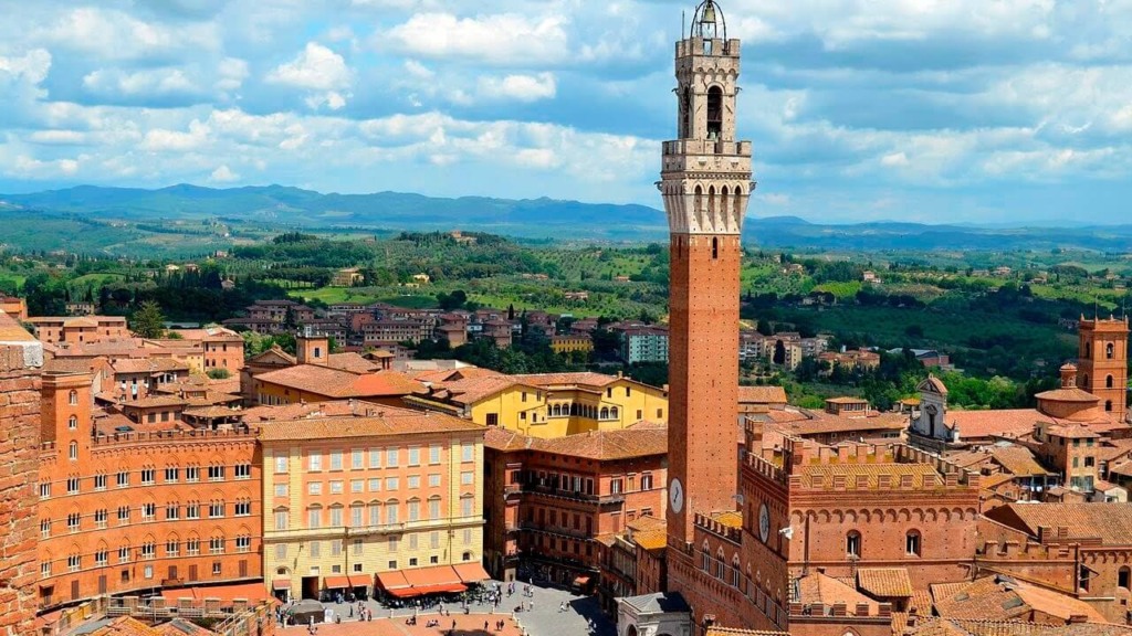 Vista da cidade de Siena na Itália