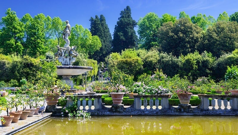 Jardim do Palazzo Pitti em Florença
