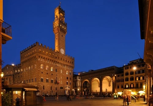 Palazzo Vecchio em Florença na Itália