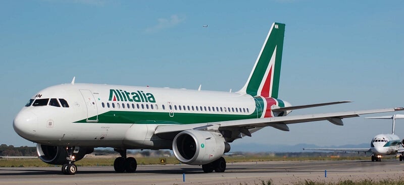 Avião da companhia área Alitalia