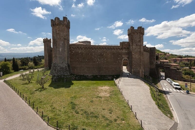 Fortezza di Montalcino na Itália