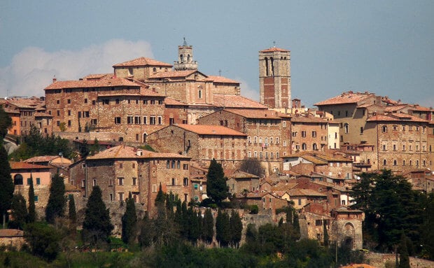 Vista de parte da cidade de Montepulciano