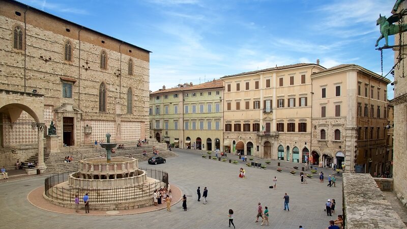 Piazza IV Novembre em Perugia
