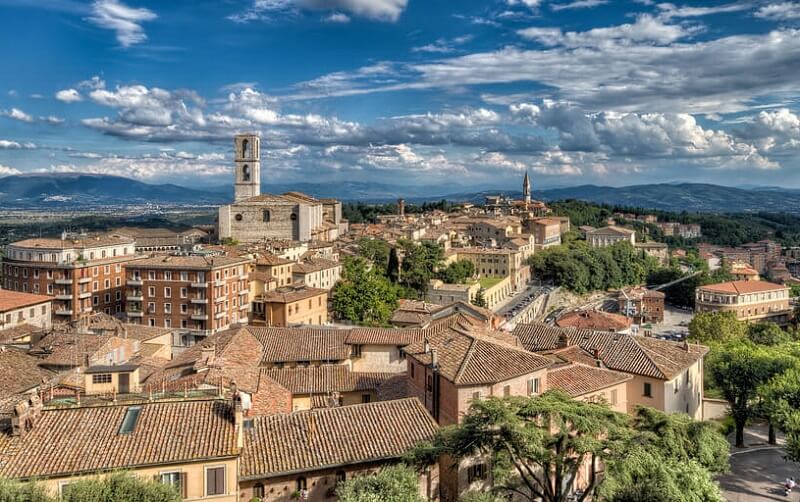 Vista da cidade de Perugia