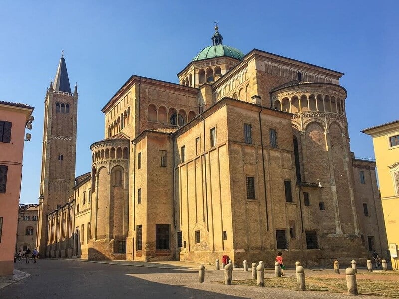 Parte de trás do Duomo di Parma