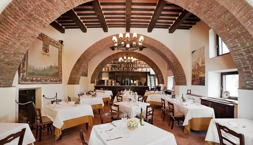 Ristorante Castello Banfi La Taverna em Montalcino 