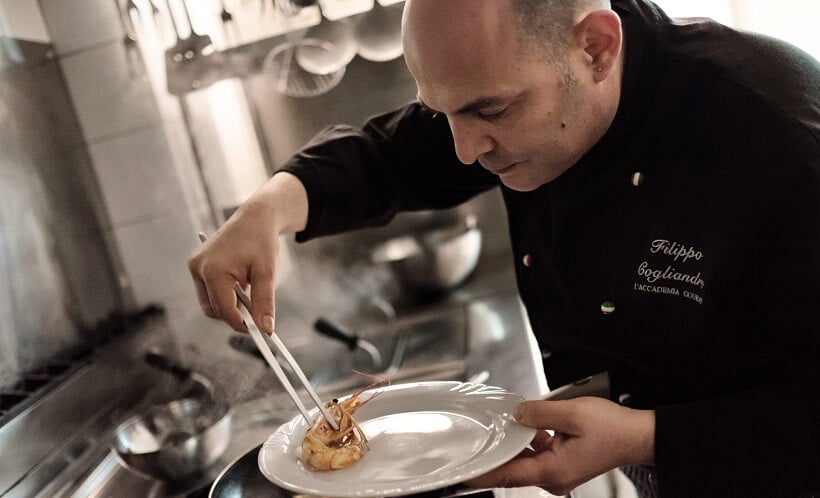 Filippo Cogliandro, chefe de cozinha do L'A Gourmet L'Accademia