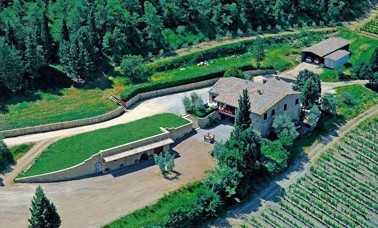 Vista da Azienda Agricola Le Gode