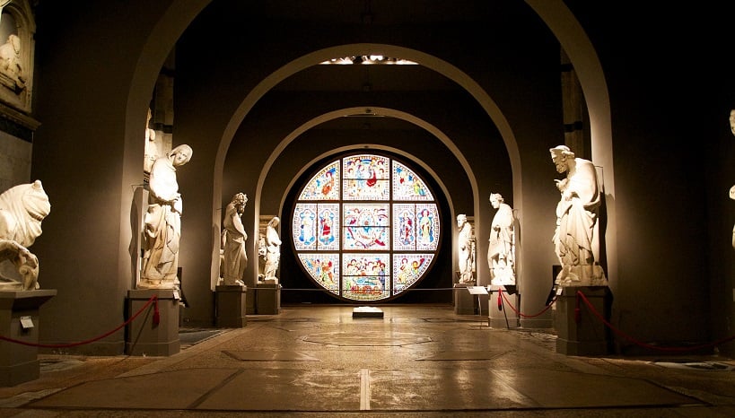Obras expostas no Museu dell'Opera del Duomo em Siena