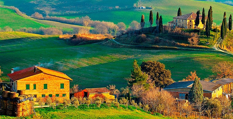 Região da Toscana na Itália