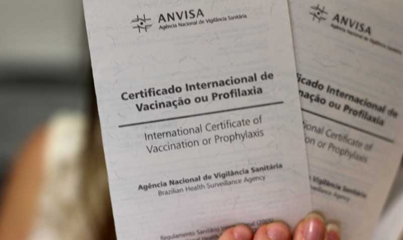 Certificado de vacinação para ir para a Itália