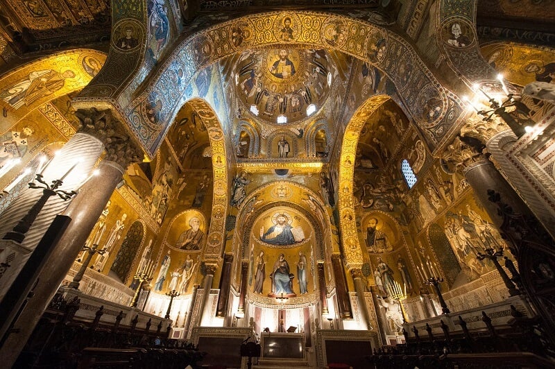 Capela Palatina em Palermo na Sicília
