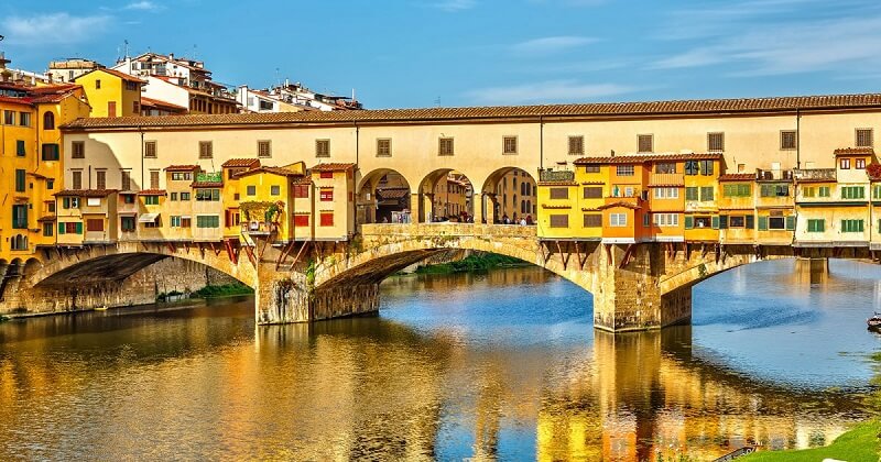 Ponte Vecchio em Florença na Itália