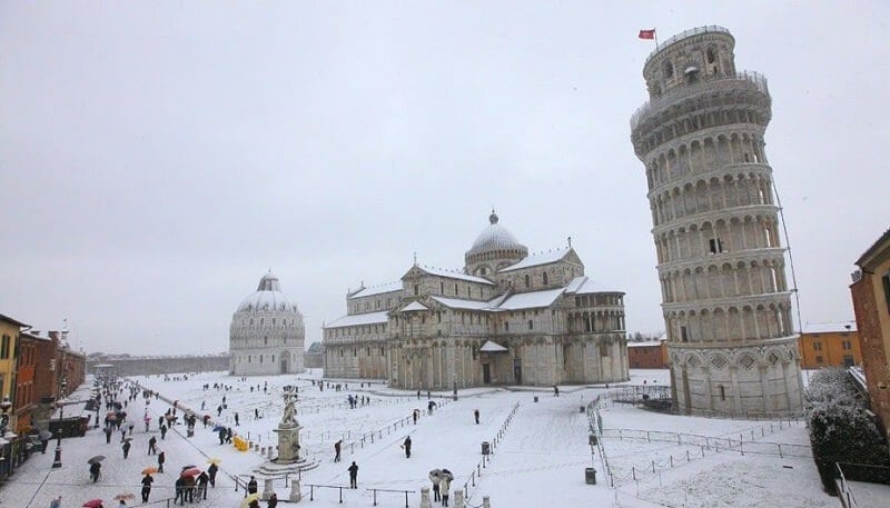 Melhores lugares para aproveitar o inverno em Pisa