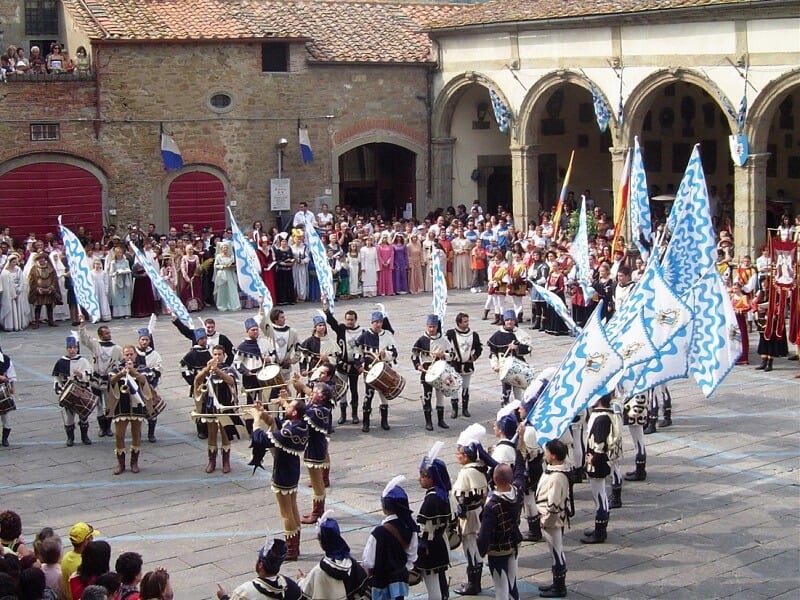 Festival Medieval em Toscana na Itália