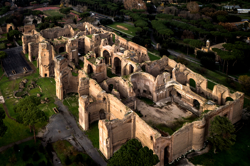 Planta das Termas de Caracalla em Roma