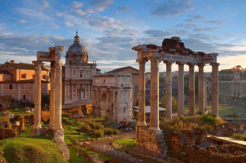 Vista do Fórum Romano na Itália
