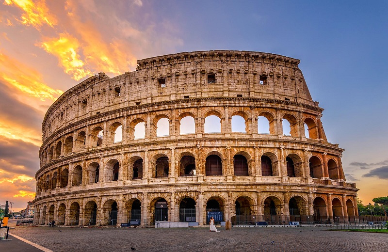 Fachada do Coliseu de Roma