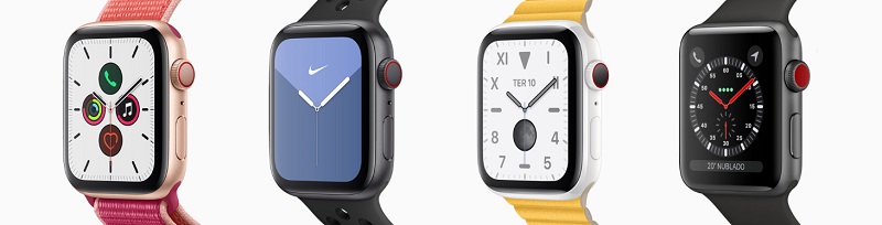 Apple Watches de diferentes modelos 
