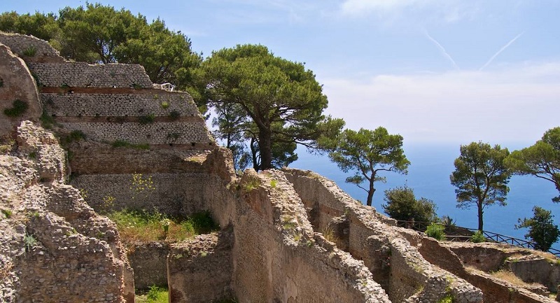 Vista da Villa Jovis em Capri