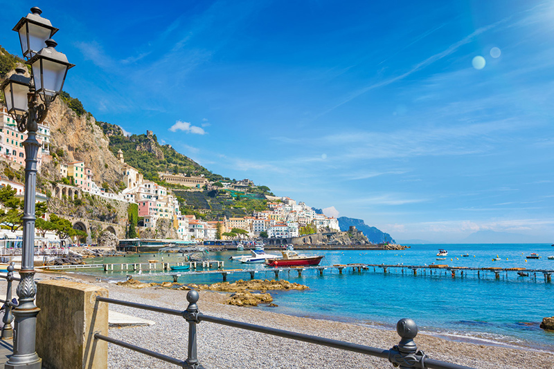 Praia de Amalfi na Itália