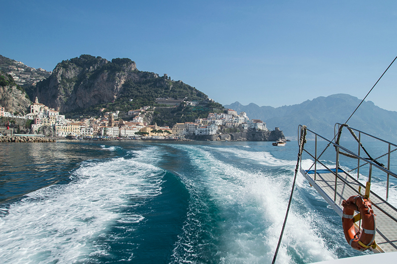 Viagem de ferry em Amalfi