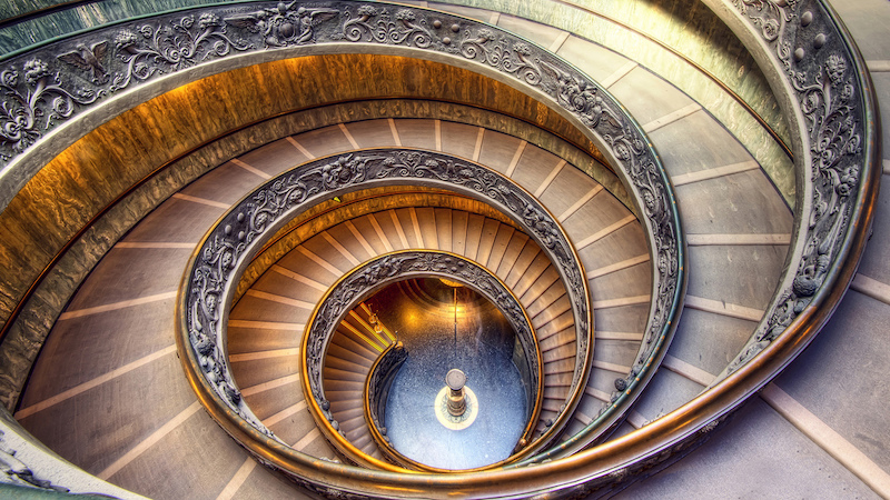 Escadaria Bramante em Roma