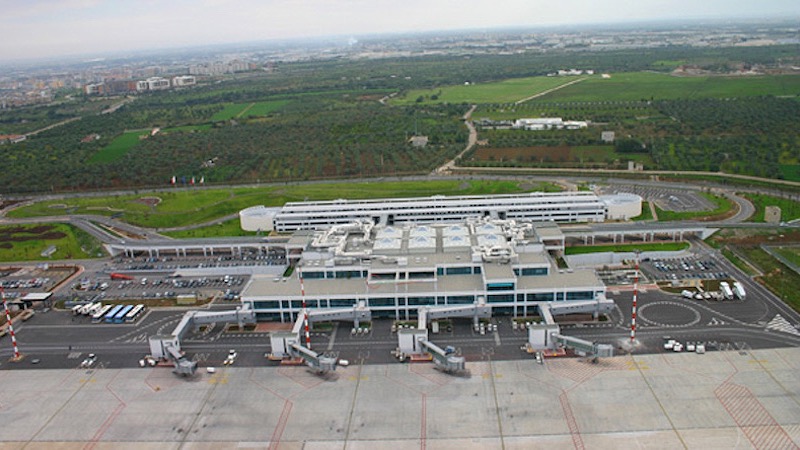 Vista do Aeroporto de Bari