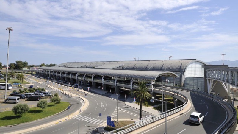 Vista do Aeroporto de Cagliari