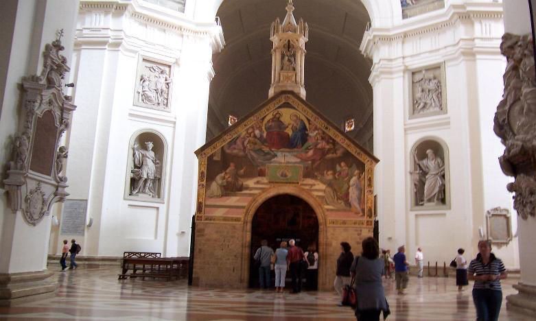 Capela da Porciúncula na Basílica de Santa Maria dos Anjos em Assis