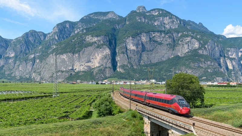 Roteiro de trem pela Itália